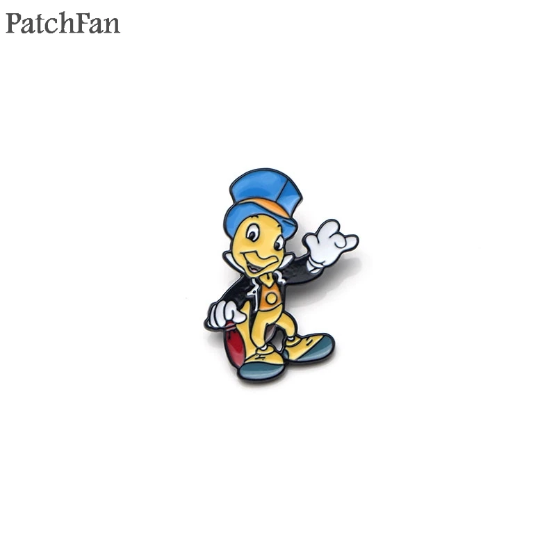 Patchfan Jiminy-PIN de cinc para hombre y mujer, insignia de metal para mochila, ropa de orgullo, bolso, insignia de camisa, broches, A1118 - imagen 4