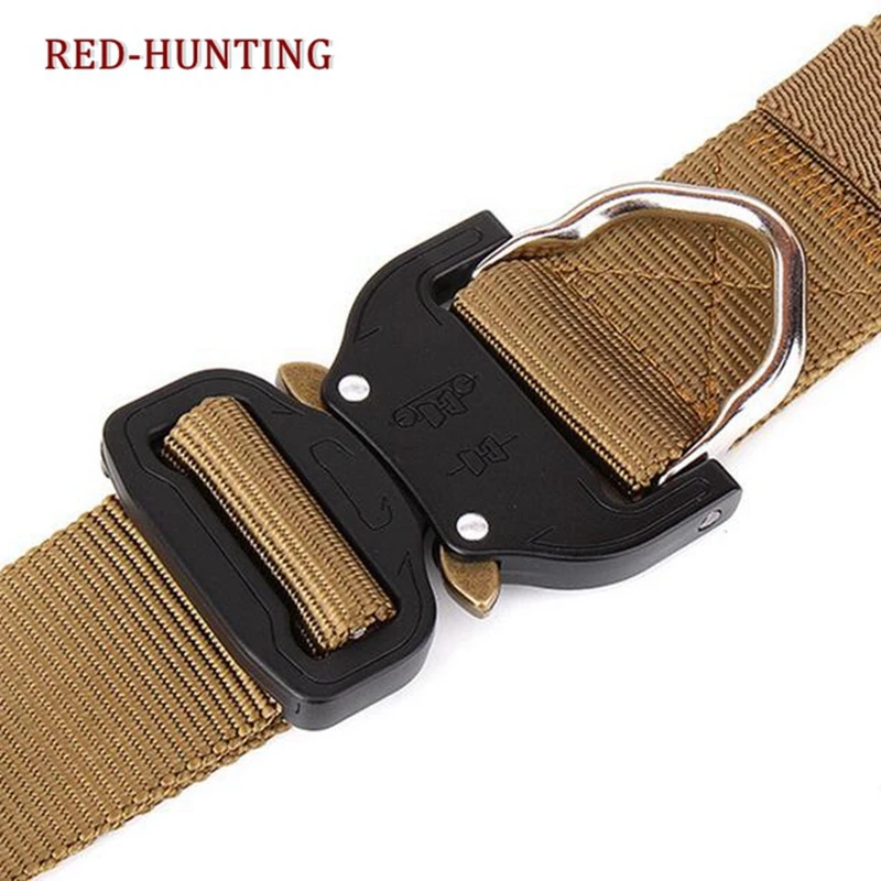 Cinturón táctico de alta resistencia, cinturón táctico de nailon de estilo militar de liberación rápida, con hebilla de Metal, 1,7 pulgadas - imagen 5