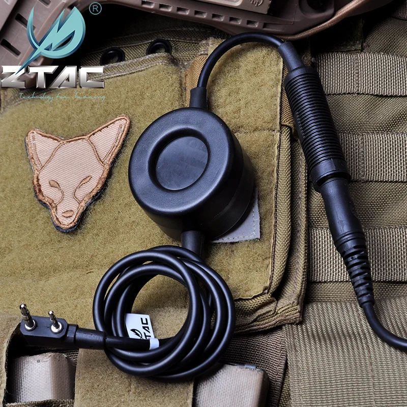 Z-tactical auriculares PTT para Softair Push-to-Talk Button Midland Motorolar Yaesu Gaming Headset, accesorios PTT Z114 - imagen 2