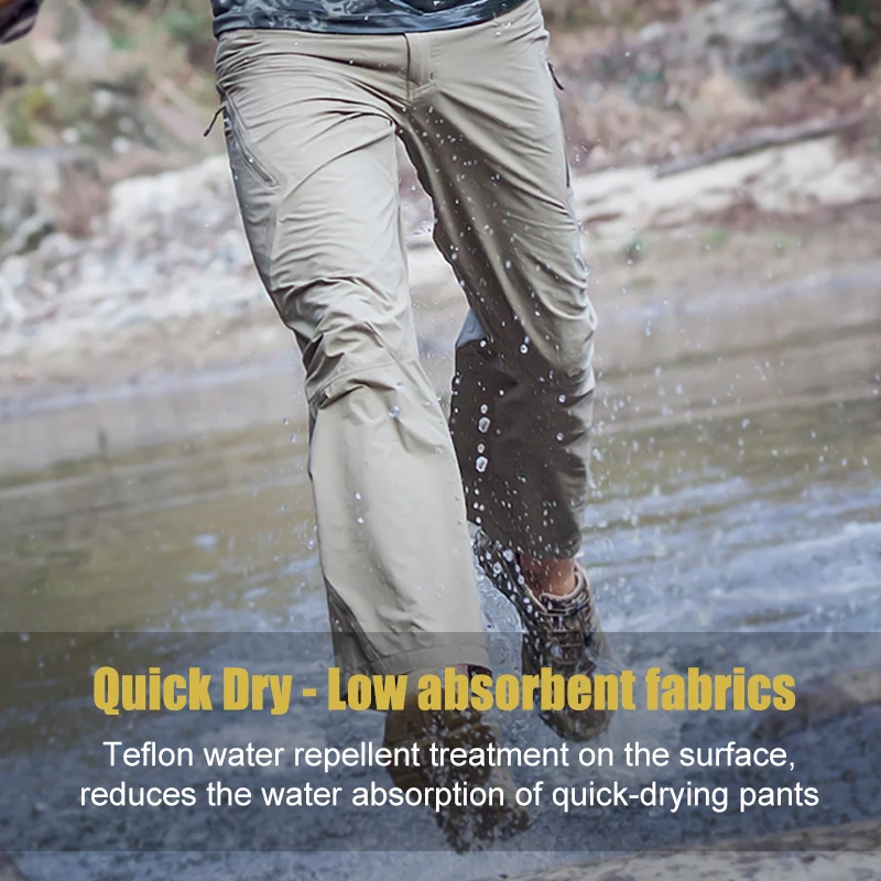 FREE SOLDIER-Pantalones tácticos militares para hombre, Pantalón ajustado, fino, para senderismo, para verano e invierno - imagen 3