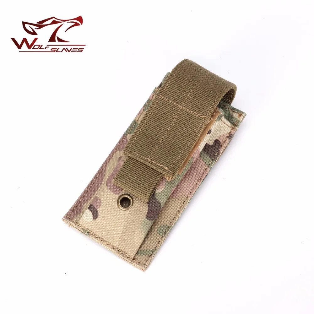 Bolsa táctica para revista de una sola pistola, cuchillo, linterna Mag Airsoft, munición de caza, bolsa Molle multifunción, venta al por mayor - imagen 4