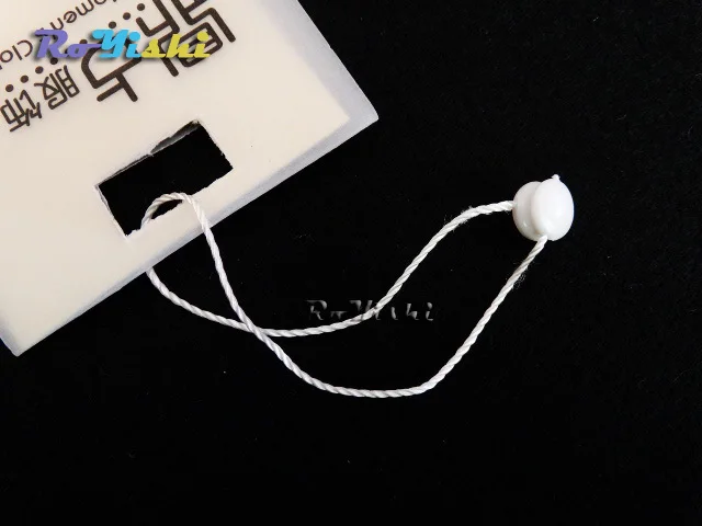 Cinta de etiqueta para colgar ropa, 500 piezas, precio para colgar, etiqueta de sellado, blanco, 18cm - imagen 4