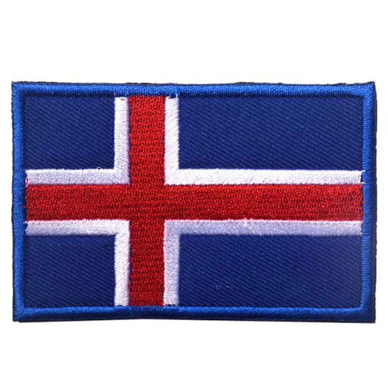 Parche de bandera 1, parche bordado de bandera de Finlandia, Noruega, Suecia, Dinamarca, adecuado para la superficie de gancho de ropa a rayas DIY - imagen 3