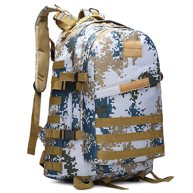 Mochila táctica impermeable de camuflaje para hombres y mujeres, equipo de Camping fresco, bolsa de asalto, pequeña mochila de viaje de Velcro - imagen 5