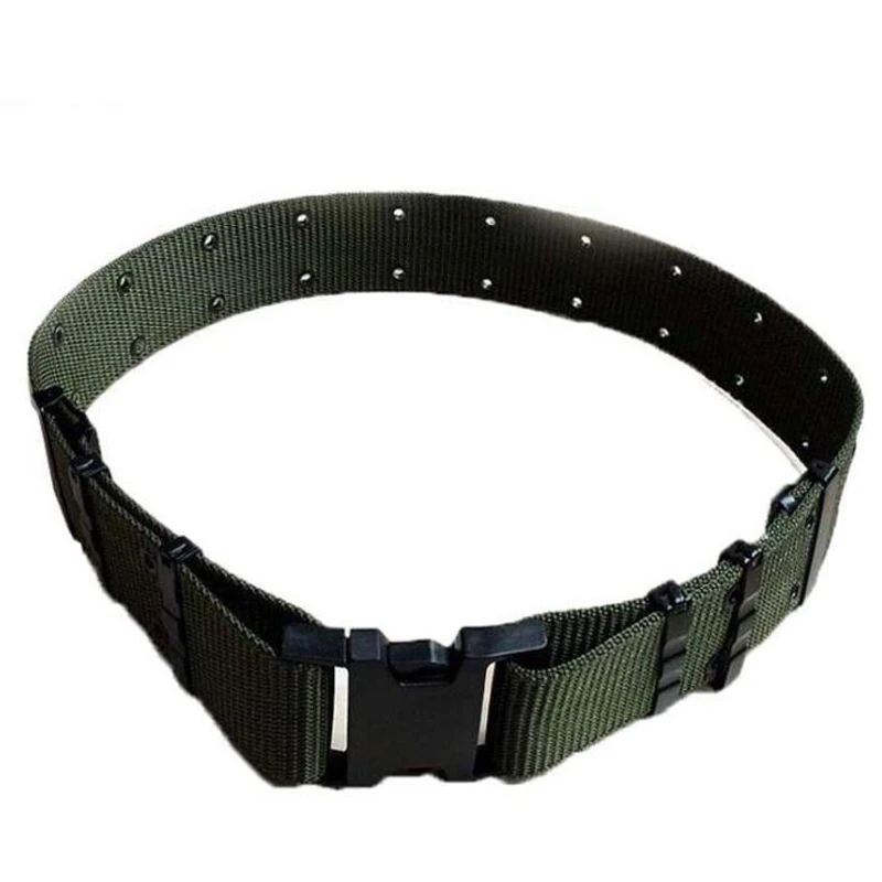 Cinturón militar táctico grueso de doble fila, equipo de deportes al aire libre, cinturilla para fanáticos, caza, Airsoft - imagen 4