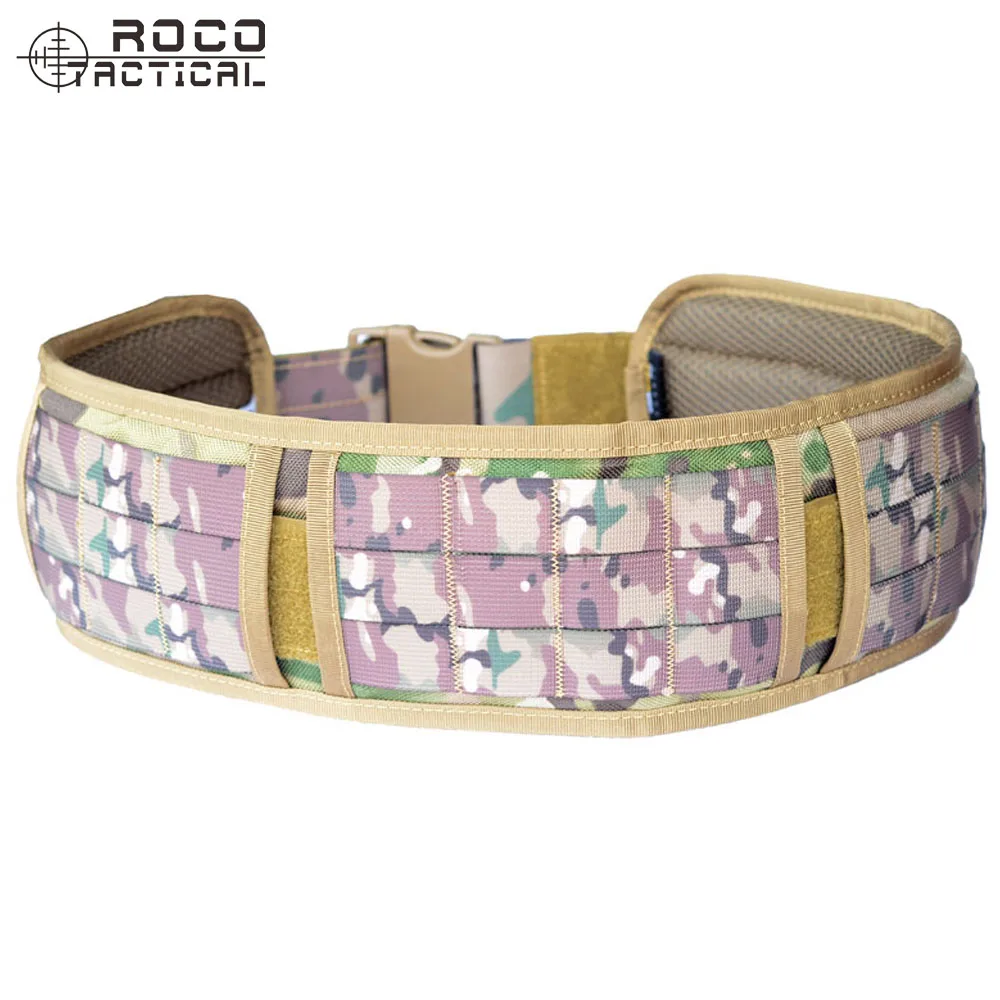 ROCOTACTICAL-cinturón táctico Molle para caza, cinturón de combate militar acolchado, cinturón táctico de patrulla - imagen 2