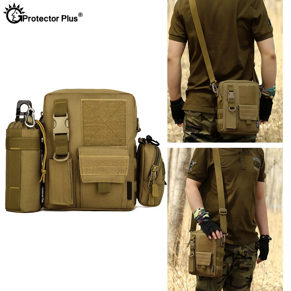 Bolsa de mensajero táctica para hombre, bolso de hombro de camuflaje militar, resistente al agua, bandolera de viaje para deportes al aire libre, bolso de caza - imagen 2