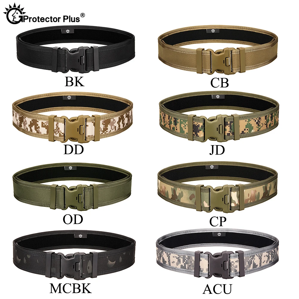 PROTECTOR PLUS táctico caza Camping al aire libre duradero CS extendido rápido colgante duro exterior multifunción doble hebilla cinturón - imagen 3