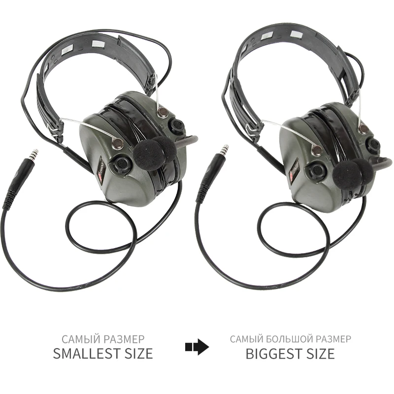 TAC-SKY auriculares tácticos TCI Liberator II orejeras de silicona reducción de ruido caza protección auditiva auriculares de tiro - imagen 3