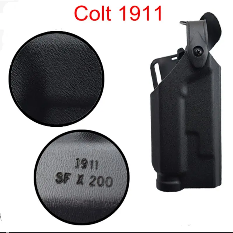 Adecuado para Colt 1911, cinturón de pistola, funda ligera para pistola de aire, funda táctica militar para caza y tiro - imagen 2