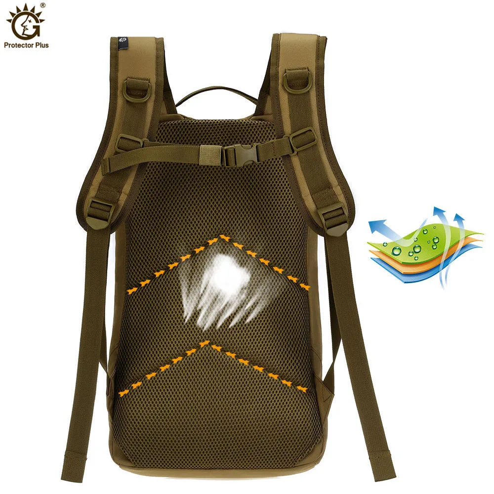Mochila táctica de nailon, 25L, Cool Camping Gear 1000D, Molle, senderismo, bicicleta, deportes al aire libre, ciclismo, escalada, bolsa de camping - imagen 2