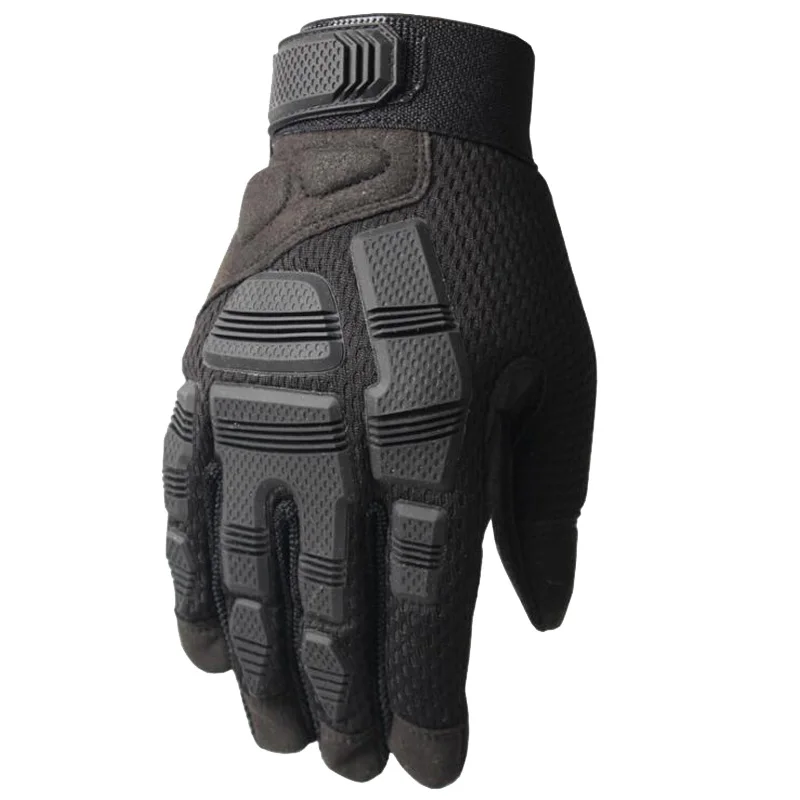 Guantes tácticos para deportes al aire libre, tiro de Paintball, Airsoft, senderismo, caza, combate, antideslizantes, guantes de dedo completo para hombres, 6 colores - imagen 3