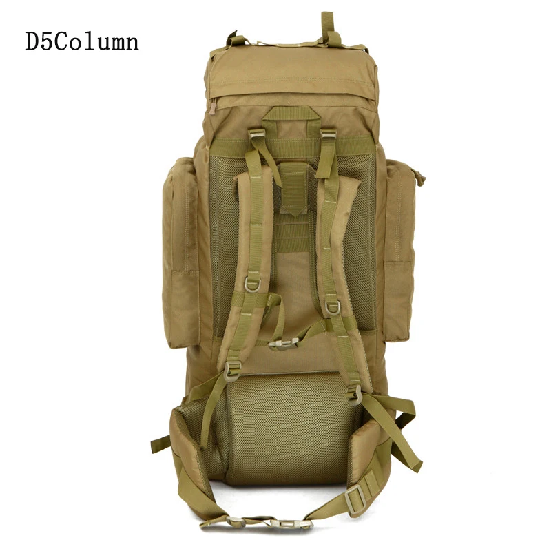 Mochilas de escalada de gran capacidad para hombre, bolsas impermeables de nailon para viajes, deportes, senderismo, escalada, camping, 100l - imagen 3