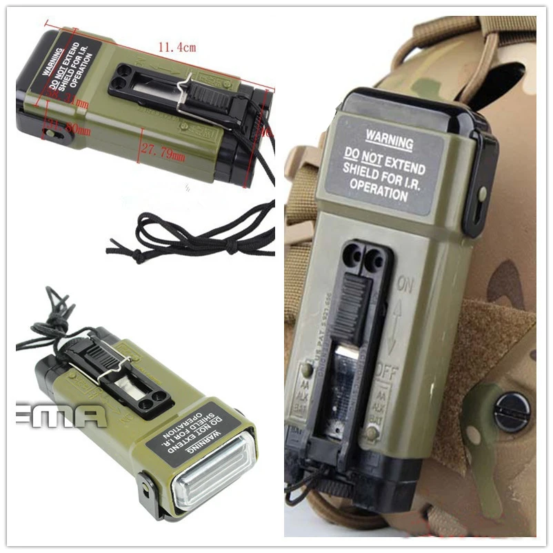 SINAIRSOFT-Casco táctico FMA MS2000, luz estroboscópica salvavidas, herramienta de supervivencia (sin función) - imagen 4