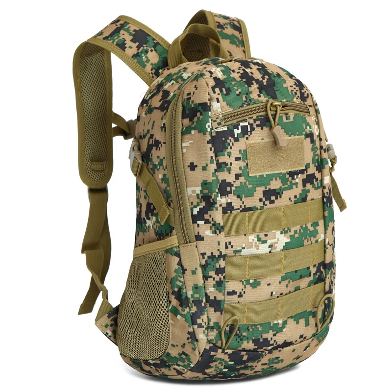 Mochila táctica de camuflaje Molle, bolsa de viaje para acampar, 15l - imagen 5