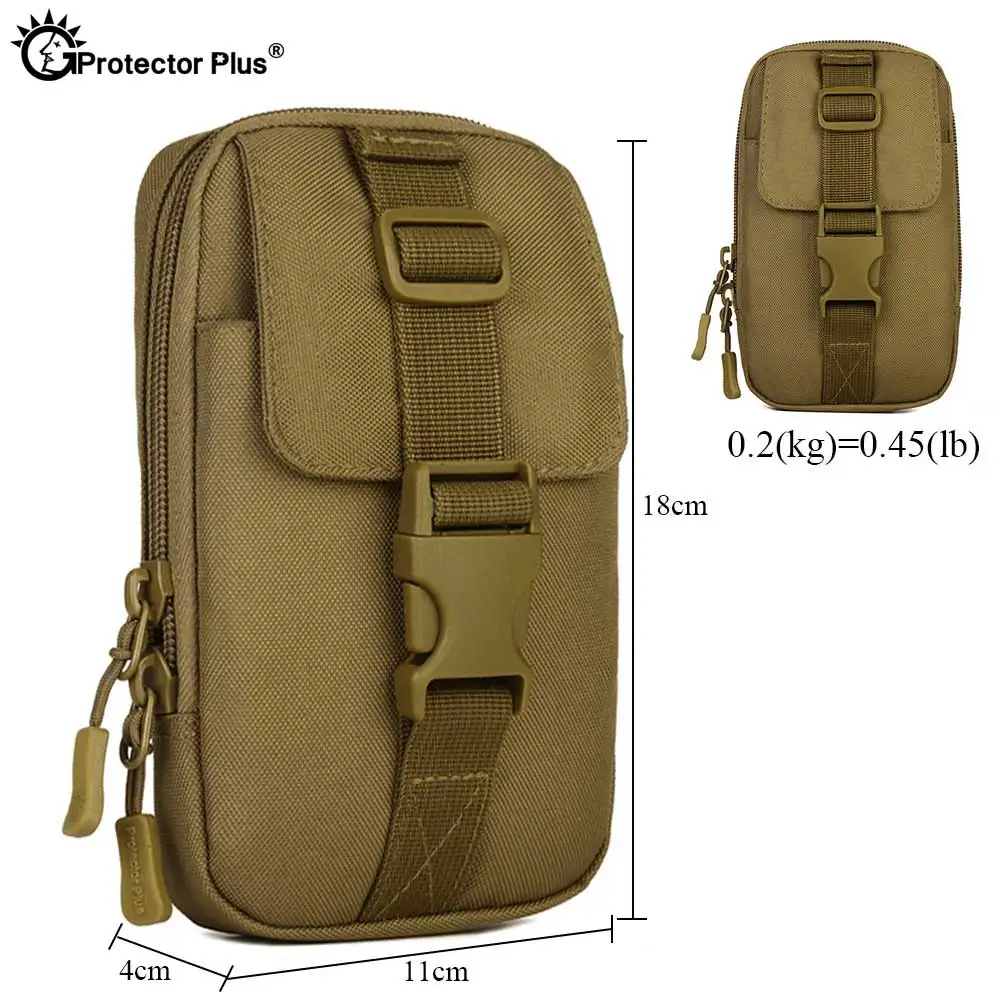 PROTECTOR PLUS Molle bolsa de accesorios táctica para teléfono, bolsa militar para herramientas de escalada, pesca al aire libre, bolsas multiusos, 6 pulgadas - imagen 3
