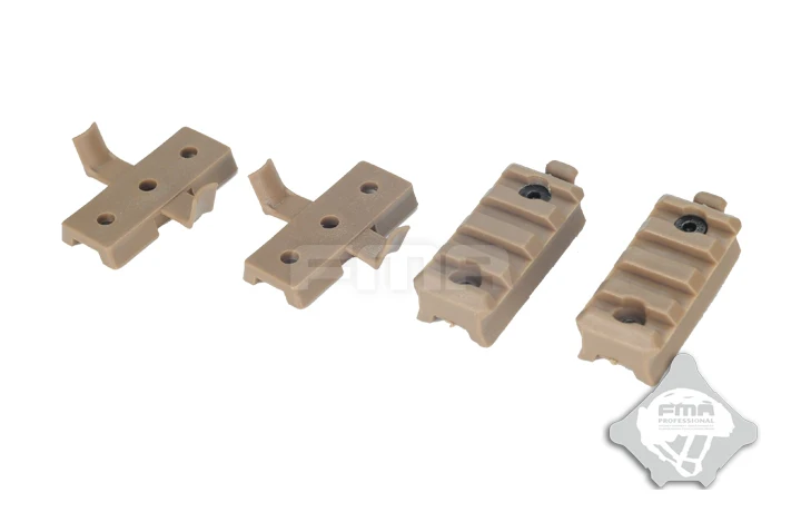 FMA-juego DE montaje DE plástico para linterna, adaptador DE montaje para OPS, casco, Riel lateral, Gadgets TB293 BK/DE - imagen 3