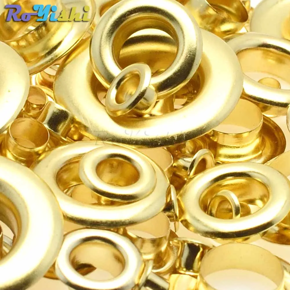 Ojales de Metal para manualidades de cuero, ojales de 10MM y 13MM, accesorios prácticos de moda para zapatos, álbum de recortes, DIY, 10 unids/paquete - imagen 4
