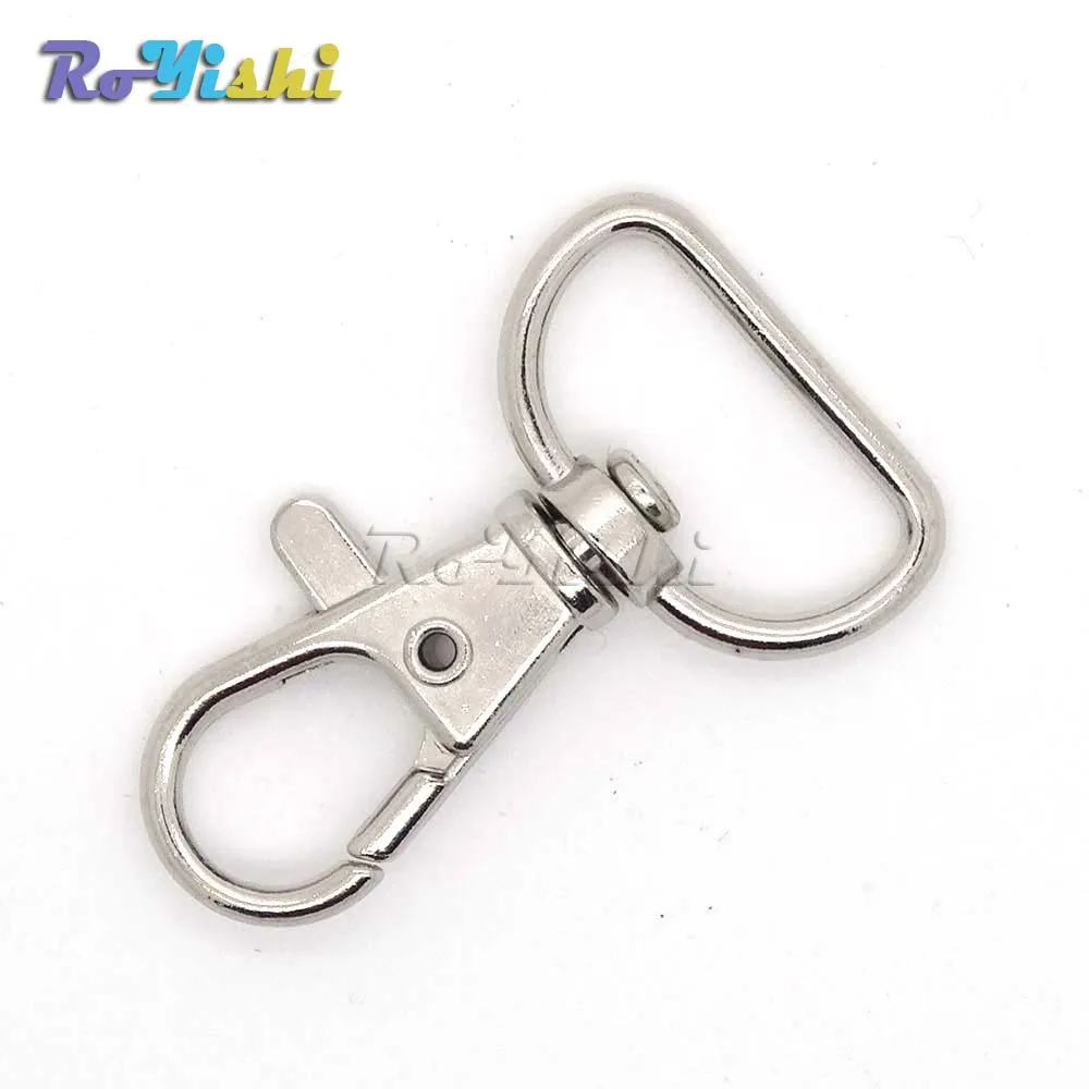 Ganchos a presión Matel giratorios para correas de mochila, cierres de langosta chapados en níquel de 20mm, 100 unids/paquete - imagen 4