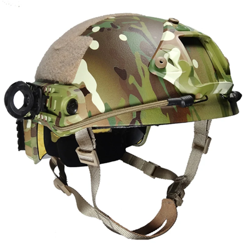 Casco de aramida táctico de corte alto balístico, a prueba de balas, seguridad, nivel NIJ IIIA, ejército militar - imagen 2