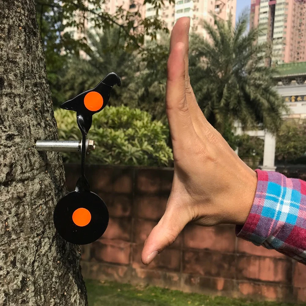 Objetivo de Paloma negra en espiral de acero para tiro con arco, atornillado en cualquier objeto de madera, disfruta de Airsoft, Bbs, tiro con tirachinas - imagen 4