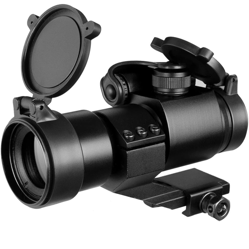 FIRE WOLF-mira telescópica de punto rojo y verde, telescopio de avistamiento de 1x32mm, pistola láser táctica, mira para carril Picatinny - imagen 2