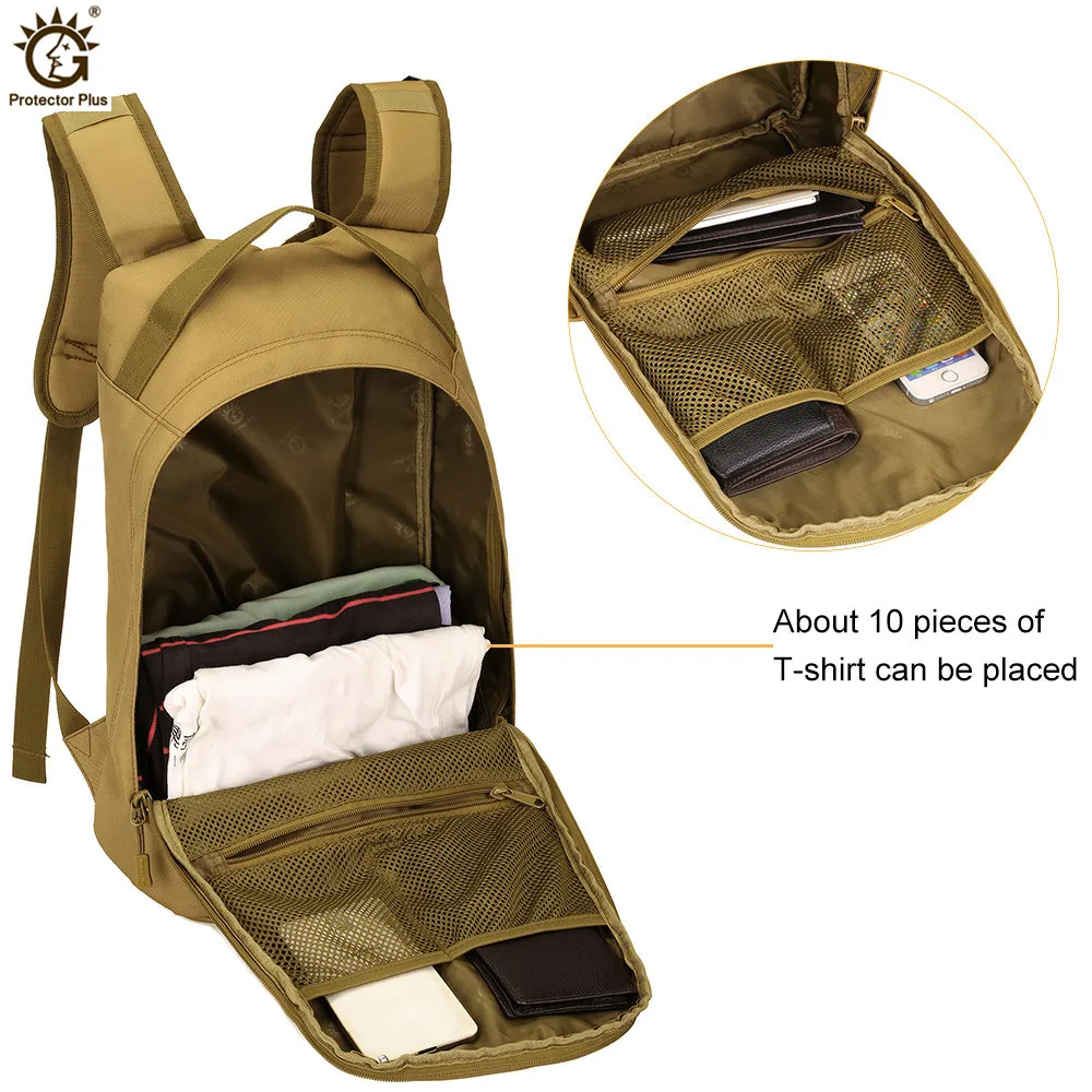 Mochila táctica de nailon, 25L, Cool Camping Gear 1000D, Molle, senderismo, bicicleta, deportes al aire libre, ciclismo, escalada, bolsa de camping - imagen 5