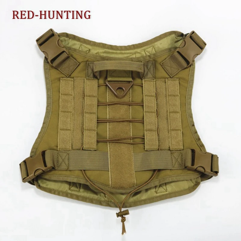 Chaleco táctico K9 Molle para perro, arnés ajustable para entrenamiento de patrulla militar, con mango, novedad - imagen 3