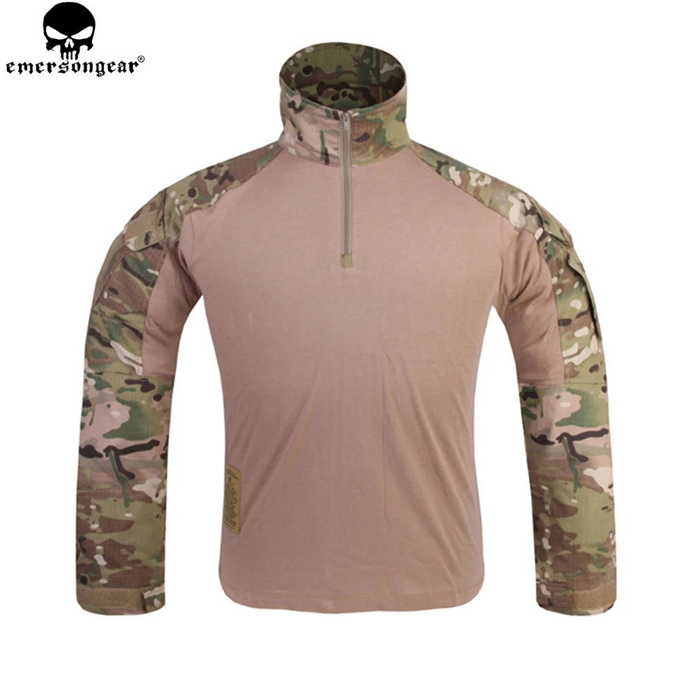 Emersongear-Camiseta táctica G3 Gen3, camisa de manga larga de combate para hombre, caza, Airsoft, Camping, Paintball, camuflaje, secado rápido al aire libre