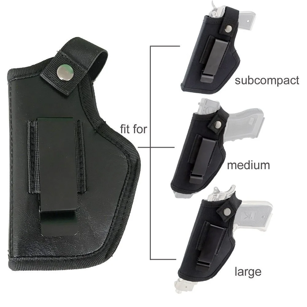 Funda táctica para pistola de caza, Funda de cuero con Clip oculto en la cintura interior, Glock/1911 - imagen 4