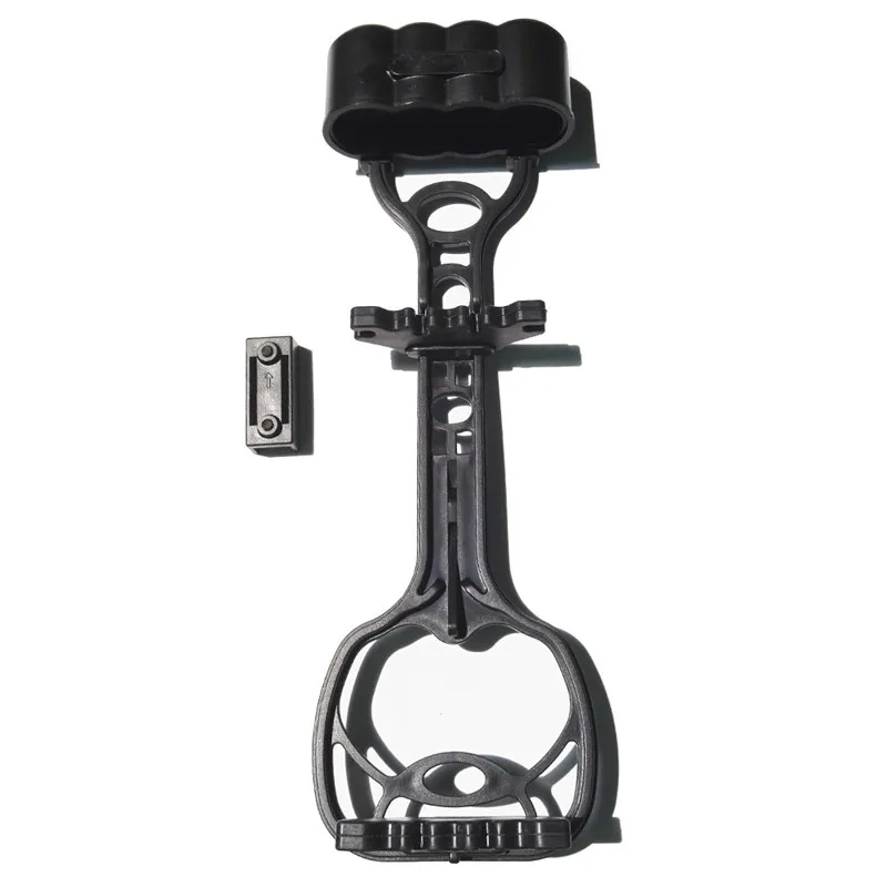 Carmín de flecha de tiro con arco, soporte ajustable para arco recurvo compuesto, color negro, 1 unidad - imagen 5