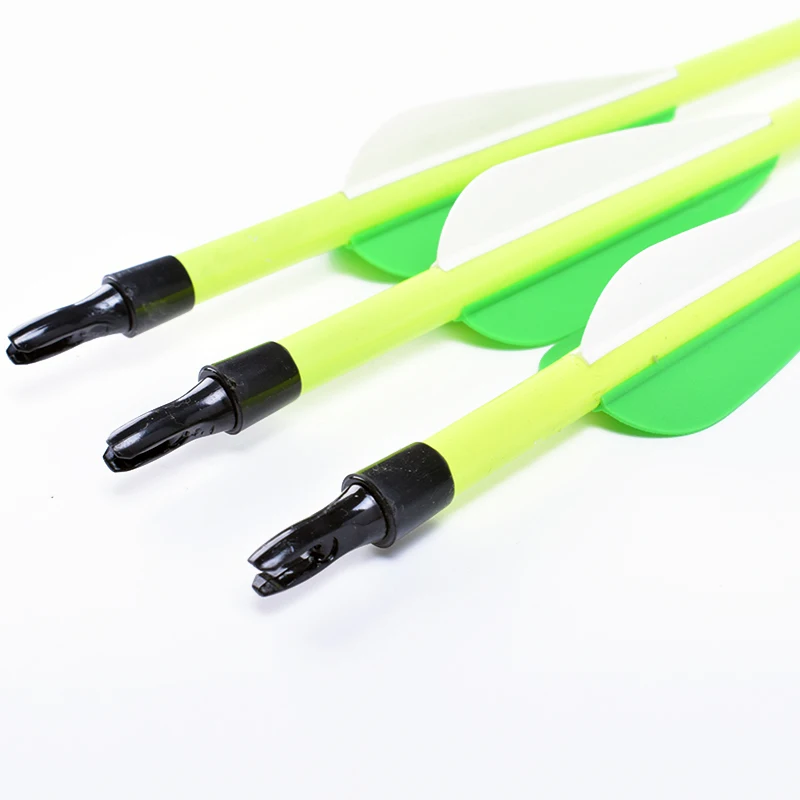 12 Uds. Pernos de flecha de carbono de 30 pulgadas arco compuesto de caza ID6.2 columna vertebral 500 + 6 uds LED iluminado tiro con arco Nock suministros de tiro con arco duraderos - imagen 5