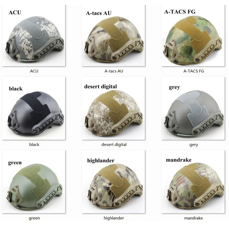 Sistema camuflaje - Opciones disponibles