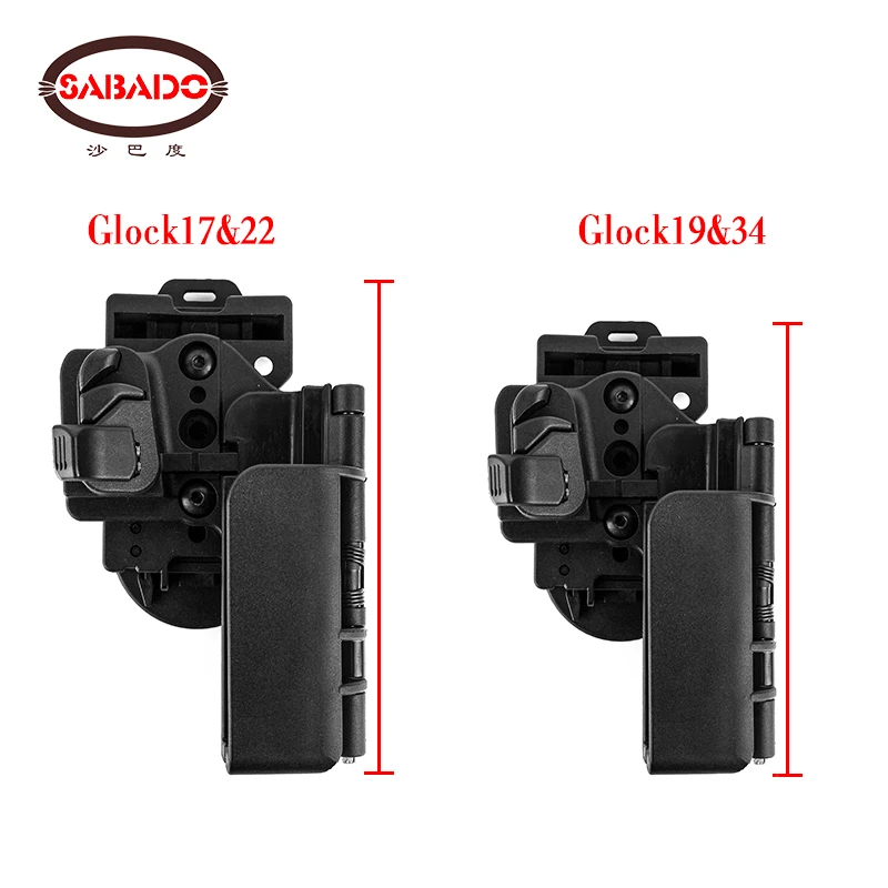 Nuevo Juego de fundas de cintura con cinturones de extracción rápida, accesorios para juego de guerra Airsoft, equipo táctico Glock 17 19 22 34, fundas para bolsa de pistola - imagen 4