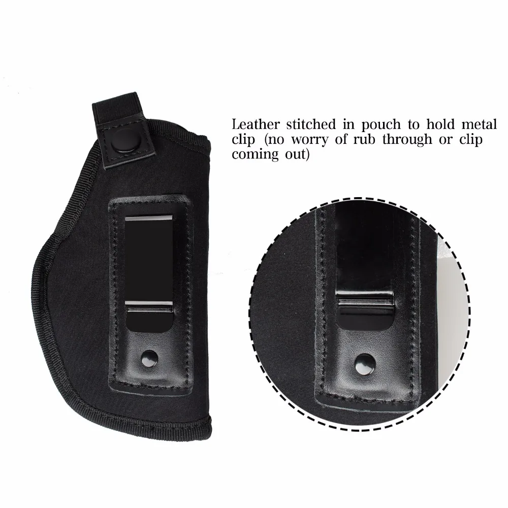 Funda táctica de nailon para caza, funda de neopreno para pistola GLOCK 17 19 22 23 32 33 92 M9, fundas universales ocultas para pistola - imagen 5