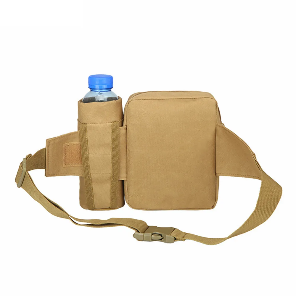 Riñonera táctica militar Unisex para exteriores, soporte para botella de agua desmontable, senderismo, escalada, paquete duradero, pesca, ciclismo, bolsa de nailon - imagen 5
