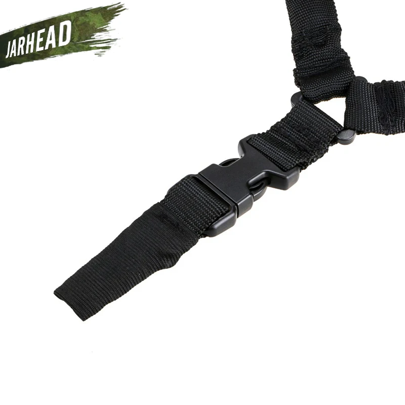 Eslinga de pistola táctica CS ajustable, Sistema de Correa de Rifle de liberación rápida Bungee de un solo punto para Airsoft, Correa militar de caza M4 - imagen 4