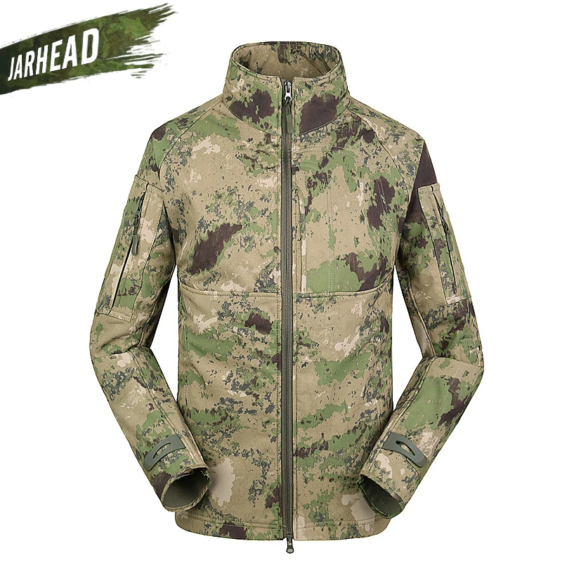 TAD Commander-chaquetas SoftShell de piel de tiburón para hombre, chaqueta táctica del ejército a prueba de viento, impermeable, abrigo cálido para escalada y senderismo - imagen 5