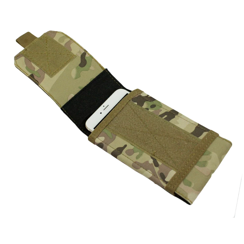 Bolsillos para teléfono con sistema MOLLE, bolsa para teléfono móvil de estilo táctico para exteriores, para una variedad de teléfonos móviles de marca - imagen 5