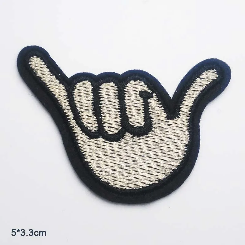 Parche de ropa Punk bordado con dedos hermosos para ropa, aplique con motivo de parche para planchar - imagen 5