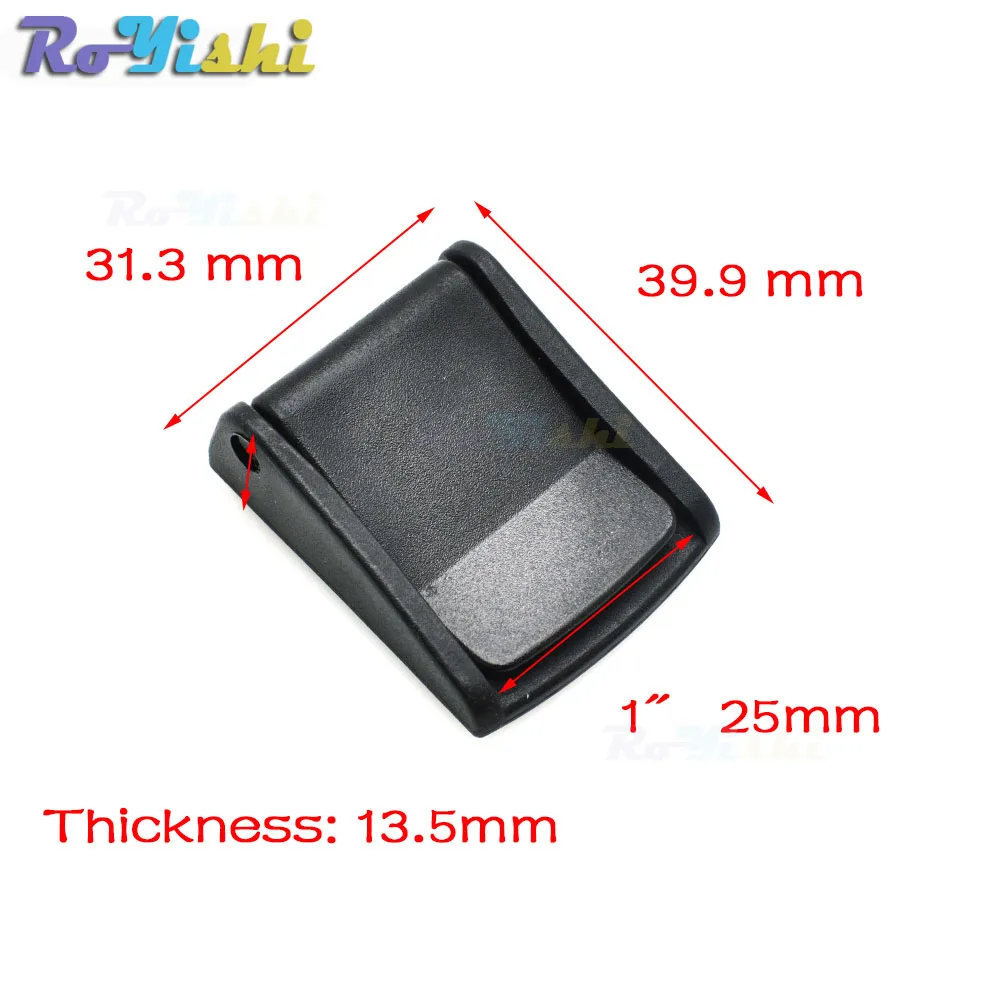 Hebillas de leva de 1 ", correas de mochila con Clip de Palanca Negra de plástico, correas de 25mm - imagen 2