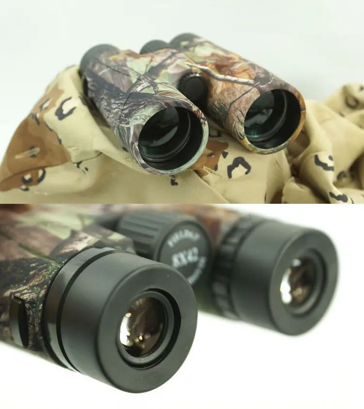 SKWoptics-Camo 8x42, binoculares para observación de aves, caza impermeable, Bak4 de alta potencia, - imagen 3
