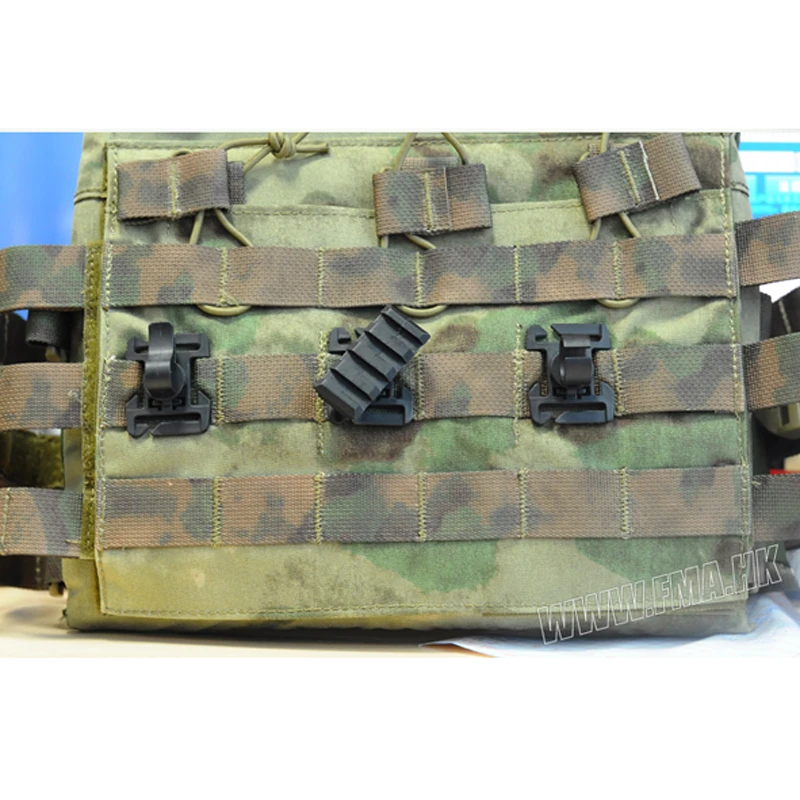 FMA-Adaptador de chaleco Molle para caza táctica, 3 tipos, correas de 25mm, Clip de tubo de montaje de riel multiusos - imagen 2