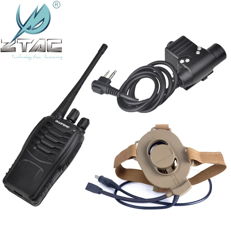 Auriculares tácticos z-tac Bowman Elite ii, BF-888S, Baofeng Walikie, Talkie con Z Tac U94, Push chat, PTT, Z027-S113 - imagen 2