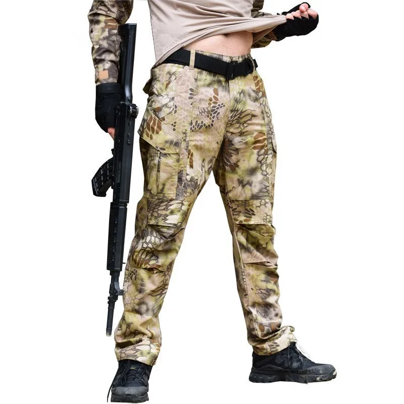 Pantalones tácticos de combate de camuflaje para aficionados al ejército, pantalones de entrenamiento militar, transpirables y resistentes al desgaste, para deportes al aire libre y caza - imagen 5