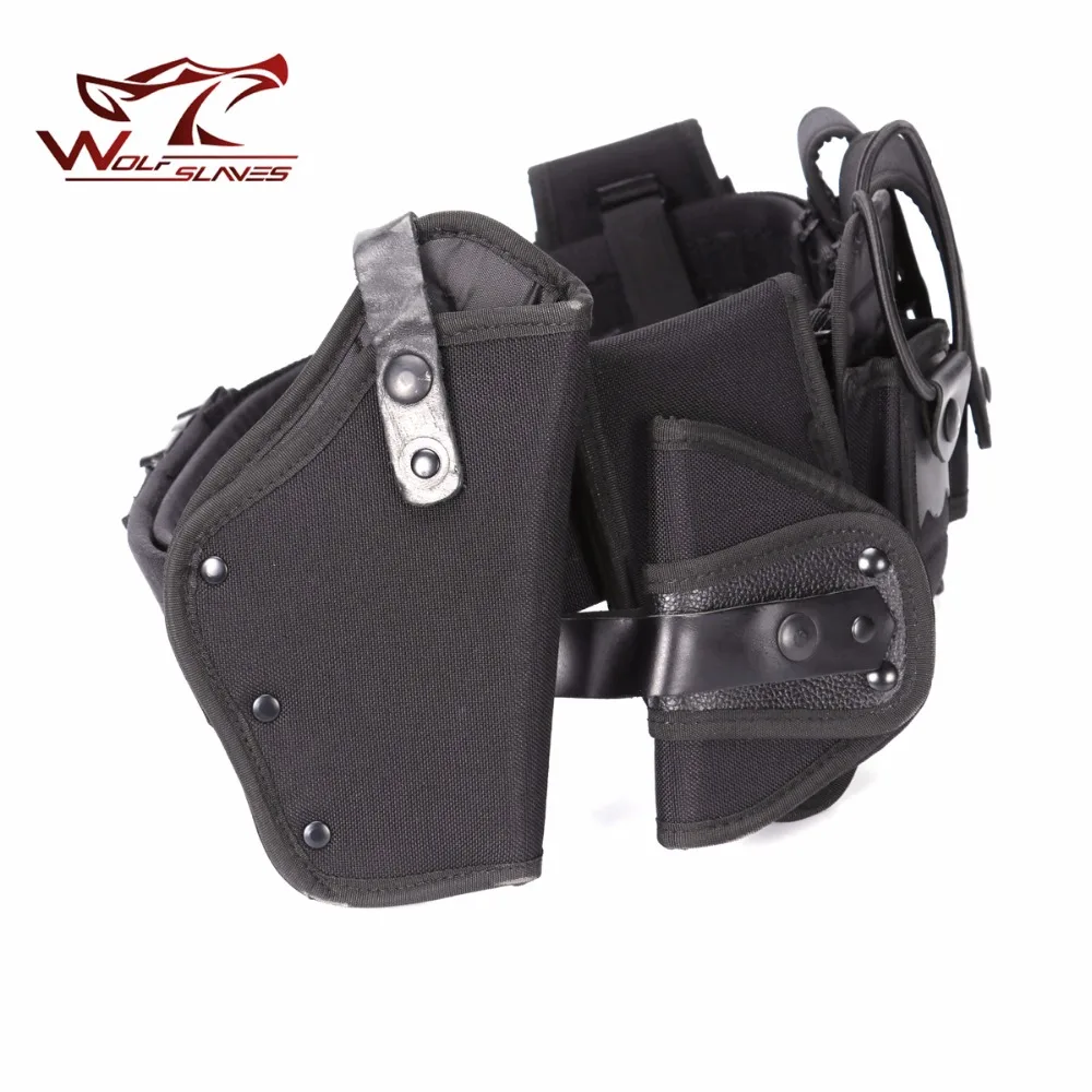 Cinturones de seguridad multifuncionales, Kit de utilidad de guardia de policía de entrenamiento militar táctico, accesorios de caza de servicio con Juego de Bolsa - imagen 4