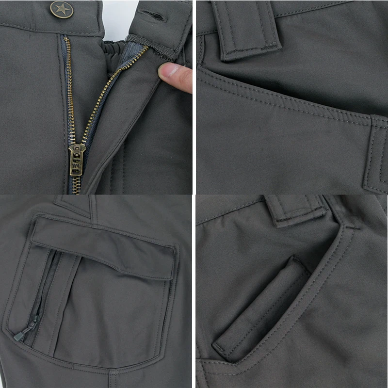 Pantalones tácticos piel de tiburón para caza y senderismo - imagen 5