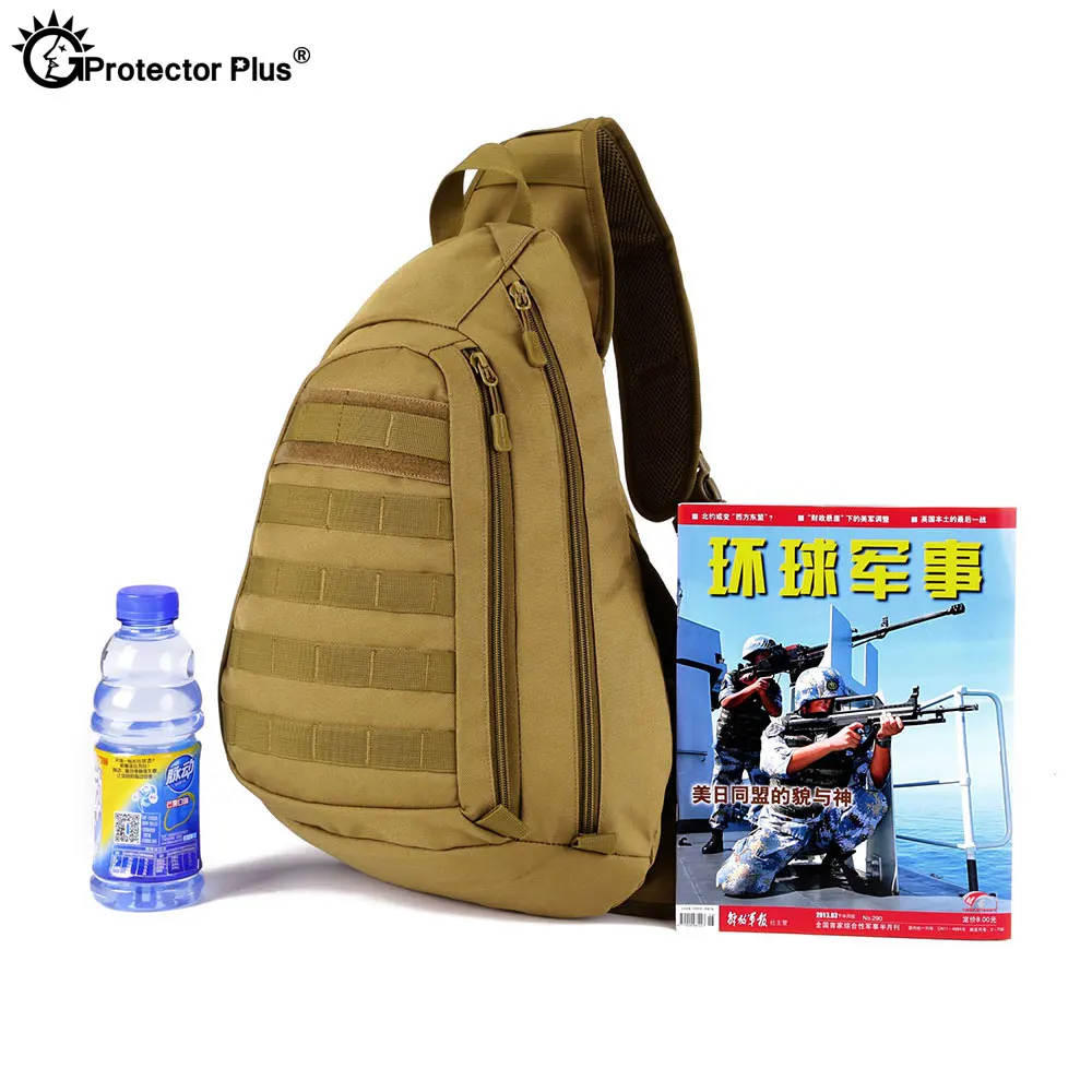 Mochila táctica protectora PLUS para ordenador portátil, bolsa de pecho de campo para deportes al aire libre, senderismo, impermeable, un solo hombro, 14 pulgadas - imagen 5