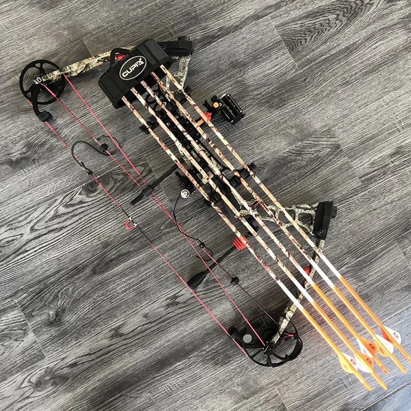 Qrrow-Soporte de flecha para tiro con arco, funda de plástico ABS de liberación rápida, arco compuesto, accesorios de caza al aire libre, 5 agujeros, 1 ud. - imagen 4