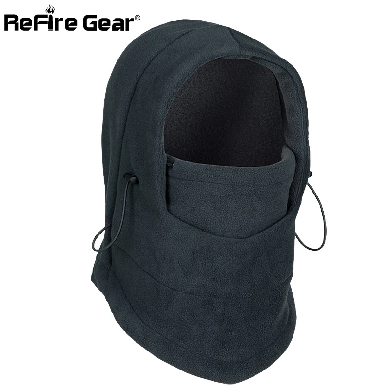 Pasamontañas táctico de lana para hombre, ropa térmica para el cuello, a prueba de viento, para motocicleta, Invierno